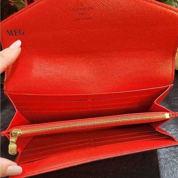Louis Vuitton Sarah  WalletMonogram Coquelicot Lining box and dustbag Pr… - Picture 10 of 17